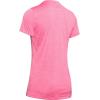 imageUnder Armour Womens Tech VNeck Twist ShortSleeve TShirtLipstick 691Metallic Silver
