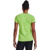 imageUnder Armour Womens Tech VNeck Twist ShortSleeve TShirtQuirky Lime 753Metallic Silver