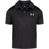 imageUnder Armour BabyBoys Short Sleeve Ua Match Polo Collared Shirt Chest Logo Soft ampamp ComfortableBlack  Core