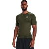 imageUnder Armour Mens HeatGear Compression ShortSleeve TShirt390 Marine Od Green   White