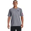 (037) Steel Light Heather / Red / Blackout Navy