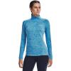 imageUnder Armour Mens Tech 14 Zip Top419 Capri  Fuse Teal  Metallic Silver