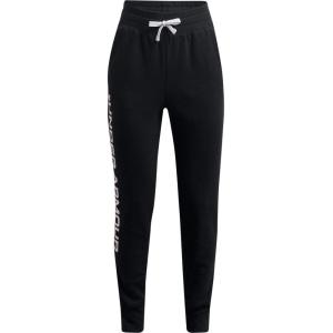 imageUnder Armour Girls Rival Fleece JoggersBlack 002Cerise