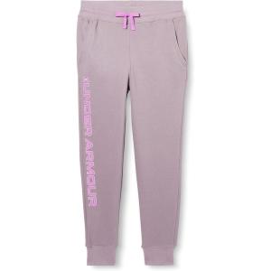 imageUnder Armour Girls Rival Fleece JoggersSlate Purple 585Exotic Bloom
