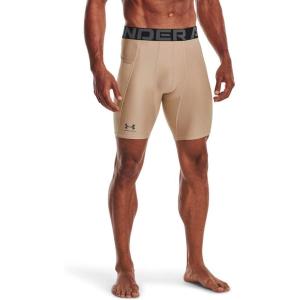 imageUnder Armour Mens Armour Heatgear Compression Shorts249 Beige   Graphite