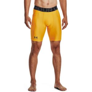 imageUnder Armour Mens Armour Heatgear Compression Shorts750 Steeltown Gold   Black