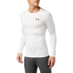 imageUnder Armour Mens HeatGear Compression LongSleeve TShirtWhiteBlack