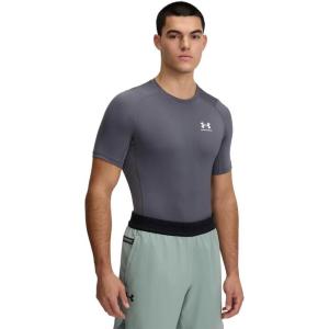 imageUnder Armour Mens HeatGear Compression ShortSleeve TShirt025 Castlerock   White