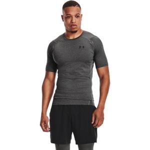 imageUnder Armour Mens HeatGear Compression ShortSleeve TShirtCarbon 090