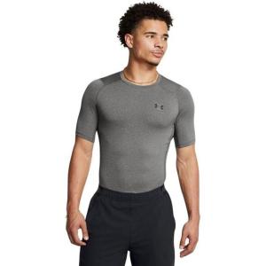 imageUnder Armour Mens HeatGear Compression ShortSleeve TShirtCarbon 091