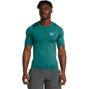 imageUnder Armour Mens HeatGear Compression ShortSleeve TShirtCoastal Teal 722