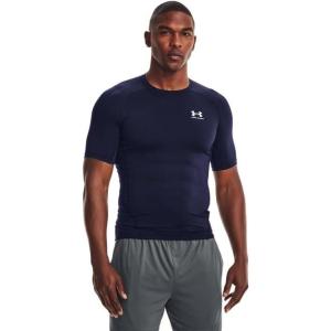 imageUnder Armour Mens HeatGear Compression ShortSleeve TShirtMidnight Navy  White