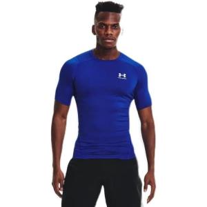 imageUnder Armour Mens HeatGear Compression ShortSleeve TShirtRoyalwhite