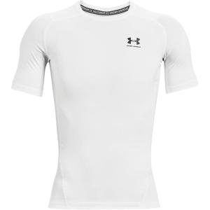 imageUnder Armour Mens HeatGear Compression ShortSleeve TShirtWhiteblack