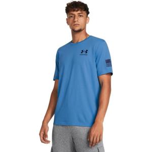 imageUnder Armour Mens New Freedom Flag TShirt444 Viral Blue   Midnight Navy