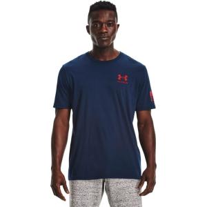 imageUnder Armour Mens New Freedom Flag TShirtAcademy Blue 409Red
