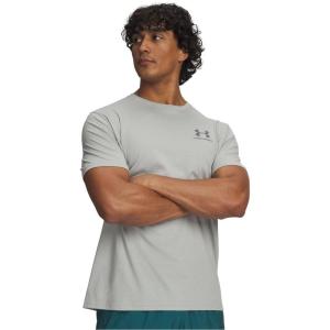 imageUnder Armour Mens Sportstyle Colorblock TShirt069 Titanium   Clay Green