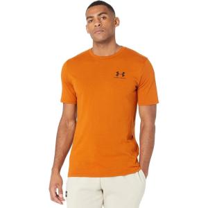 imageUnder Armour Mens Sportstyle Colorblock TShirt291 Copper Penny   Black