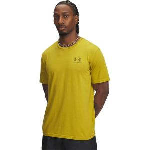 imageUnder Armour Mens Sportstyle Colorblock TShirt314 Green Legacy   Canteen Green