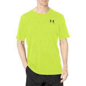 imageUnder Armour Mens Sportstyle Colorblock TShirt324 Velocity  Black  Black