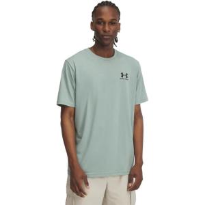 imageUnder Armour Mens Sportstyle Colorblock TShirt348 Silica Green   Black