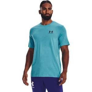 imageUnder Armour Mens Sportstyle Colorblock TShirt433 Glacier Blue  Black  Black