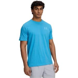 imageUnder Armour Mens Sportstyle Colorblock TShirt453 Ether Blue   White