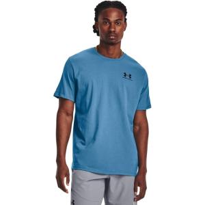 imageUnder Armour Mens Sportstyle Colorblock TShirt466 Cosmic Blue   Black