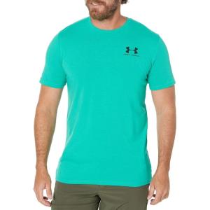 imageUnder Armour Mens Sportstyle Colorblock TShirt509 Birdie Green  Black  Black