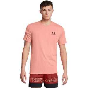 imageUnder Armour Mens Sportstyle Colorblock TShirt696 Canyon Pink