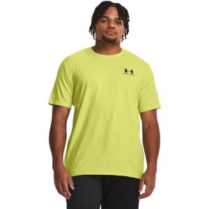 imageUnder Armour Mens Sportstyle Colorblock TShirt743 Lime Yellow   Black