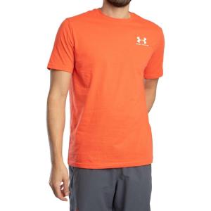 imageUnder Armour Mens Sportstyle Colorblock TShirt847 Fire   White