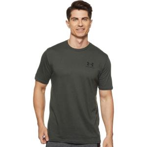 imageUnder Armour Mens Sportstyle Colorblock TShirtBaroque Green 310Black
