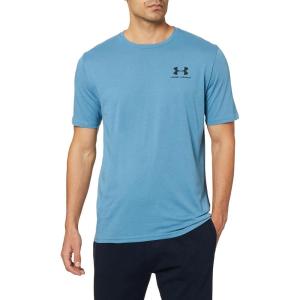 imageUnder Armour Mens Sportstyle Colorblock TShirtBlue Flannel 597Black