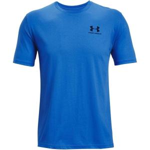 imageUnder Armour Mens Sportstyle Colorblock TShirtBrilliant Blue 787Black