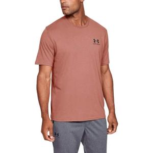 imageUnder Armour Mens Sportstyle Colorblock TShirtCedar Brown 226Black