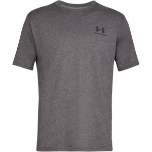 imageUnder Armour Mens Sportstyle Colorblock TShirtCharcoal Medium Heather  Black