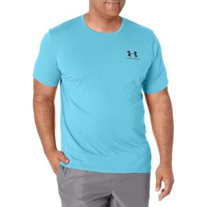imageUnder Armour Mens Sportstyle Colorblock TShirtFresco Blue 481Black