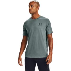 imageUnder Armour Mens Sportstyle Colorblock TShirtLichen Blue 424Black
