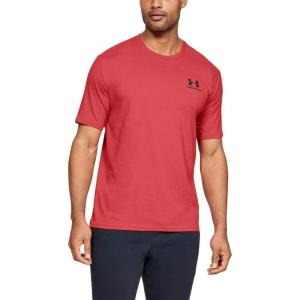 imageUnder Armour Mens Sportstyle Colorblock TShirtMartian Red 646Martian Red