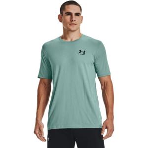 imageUnder Armour Mens Sportstyle Colorblock TShirtRetro Teal 391Black