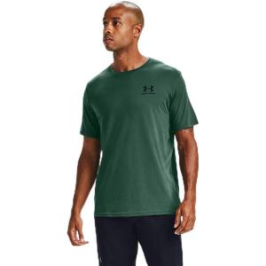 imageUnder Armour Mens Sportstyle Colorblock TShirtSaxon Green 386Black