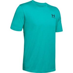 imageUnder Armour Mens Sportstyle Colorblock TShirtTeal Rush