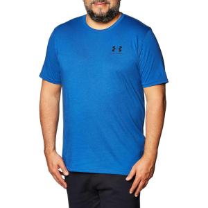 imageUnder Armour Mens Sportstyle Colorblock TShirtTech Blue 432Black