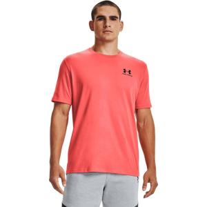 imageUnder Armour Mens Sportstyle Colorblock TShirtVenom Red 690Black