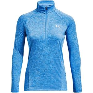 imageUnder Armour Mens Tech 14 Zip Top464 Water  White  Metallic Silver