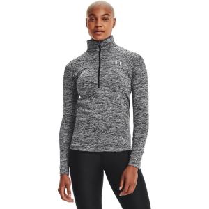 imageUnder Armour Mens Tech 14 Zip TopBlack Black Metallic Silver