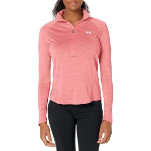 imageUnder Armour Mens Tech 14 Zip TopCerise 653Metallic Silver