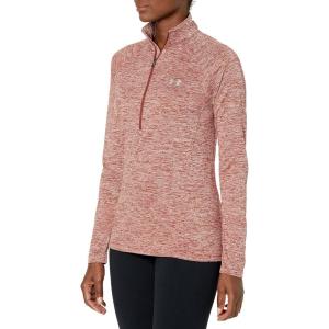imageUnder Armour Mens Tech 14 Zip TopCinna Red 688Translucent