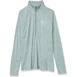 imageUnder Armour Mens Tech 14 Zip TopHushed Turquoise 396Metallic Silver
